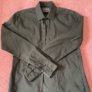 Topman Stretch Skinny Fit Button Up